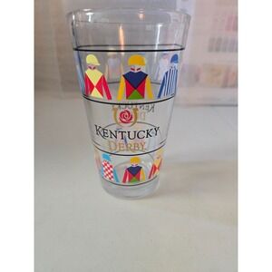 Kentucky Derby Silks Glass 5"H x 3.5"W